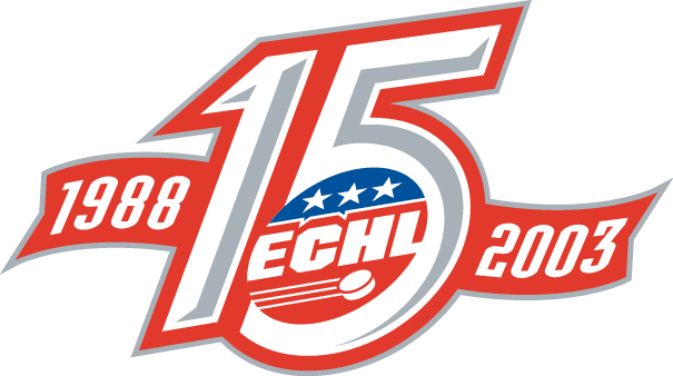 east coast hockey league 2003 anniversary logo iron on transfers for clothing